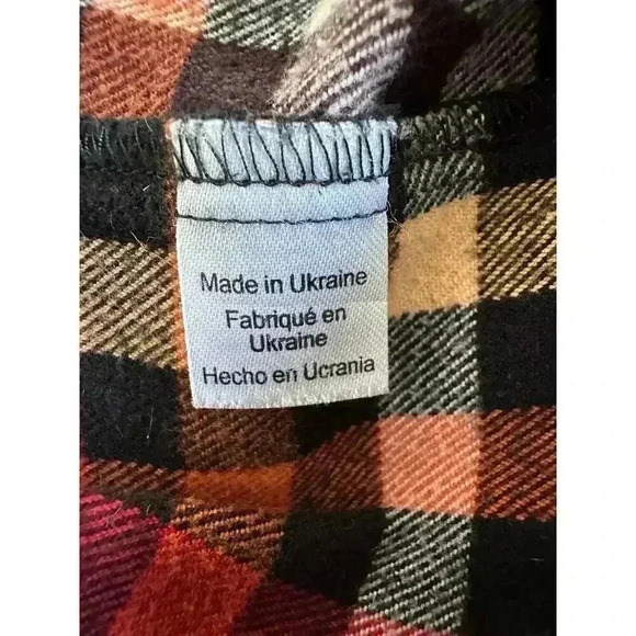 Patrick James Check Flannel Shirt Men’s Size Large - Picture 4 of 5